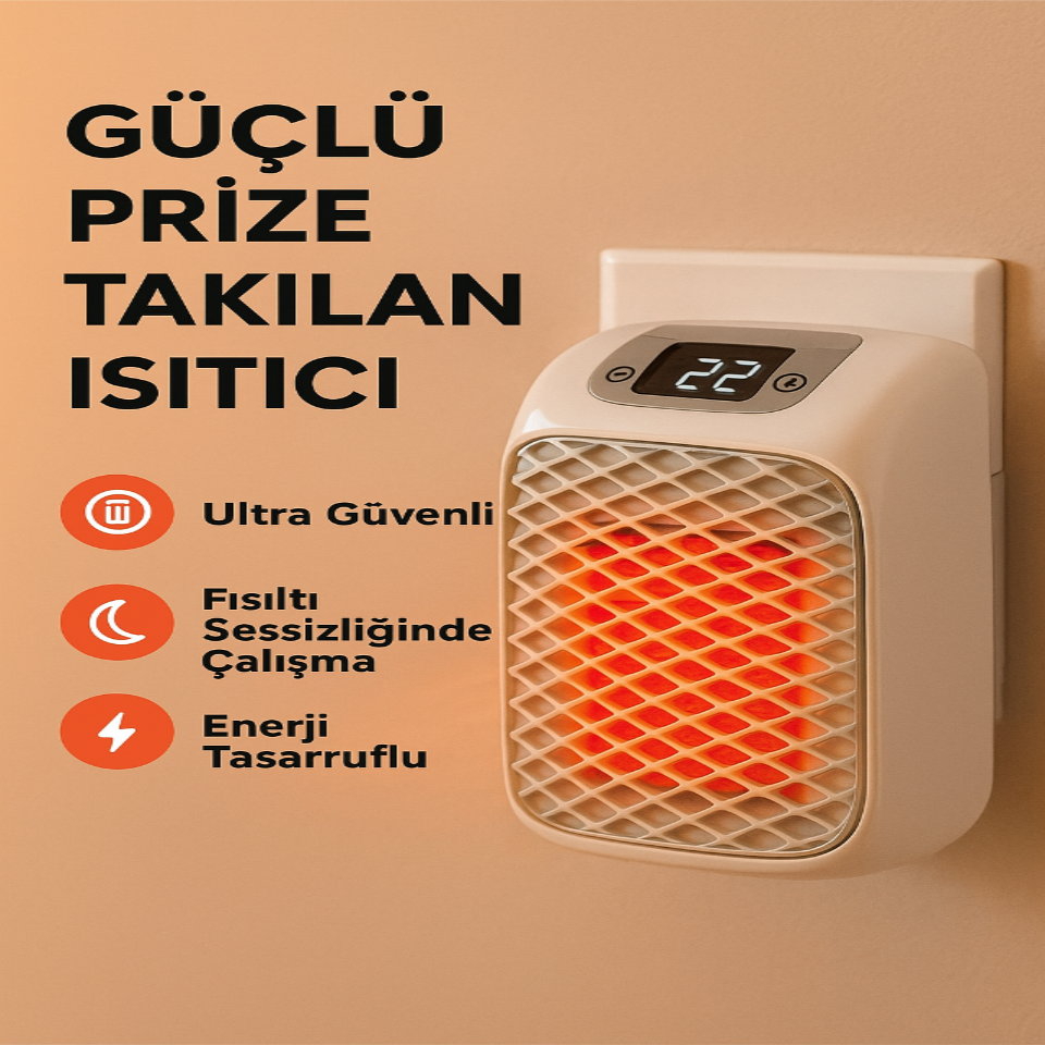 Teknixy™ Dijital Kişisel Isıtıcı