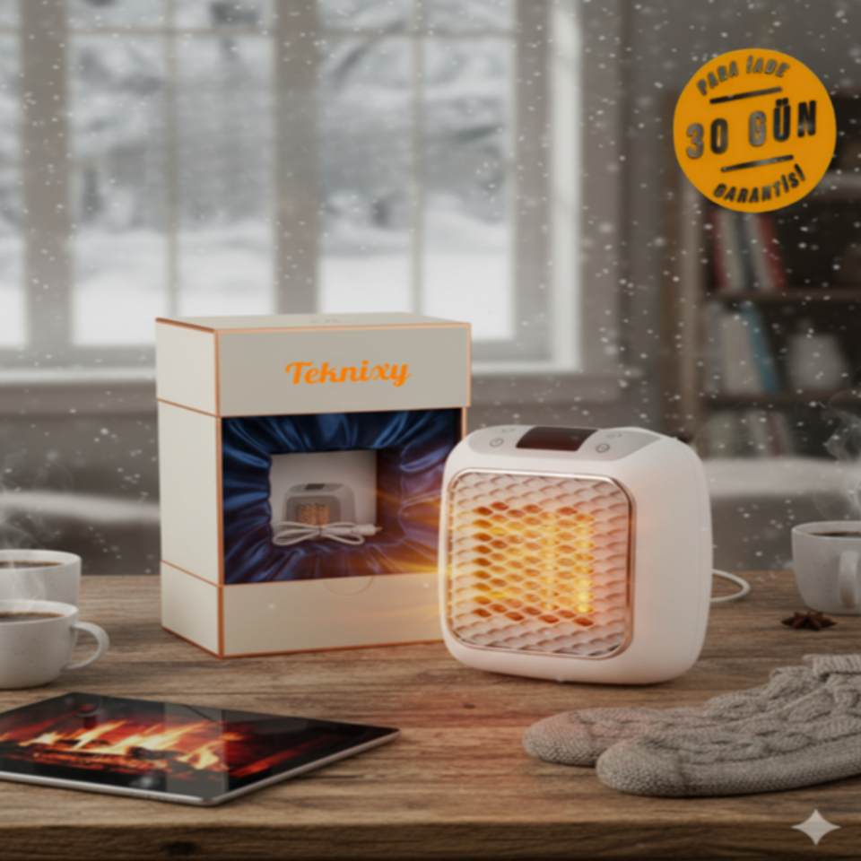 Teknixy™ Dijital Kişisel Isıtıcı