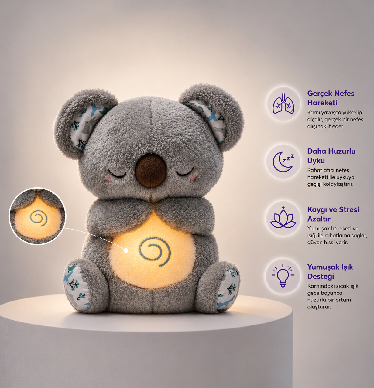 Teknixy™ Nefes Alan Uyku Arkadaşın – Koala