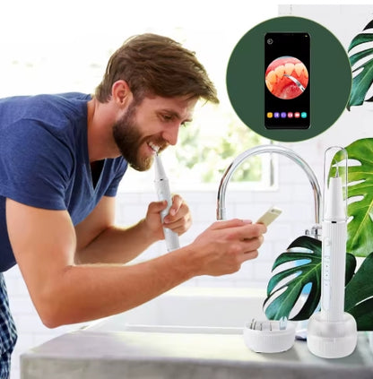 teknixy™ Akıllı Kameralı Ultrasonik Diş Taşı Temizleyici & Leke Giderici (+700 TL Değerinde Set HEDİYE!)