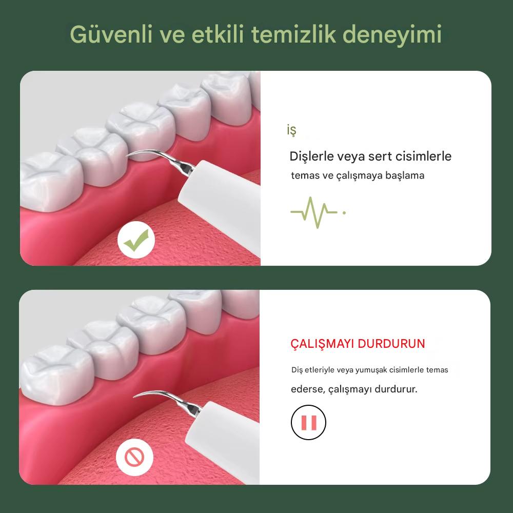 teknixy™ Akıllı Kameralı Ultrasonik Diş Taşı Temizleyici & Leke Giderici (+700 TL Değerinde Set HEDİYE!)
